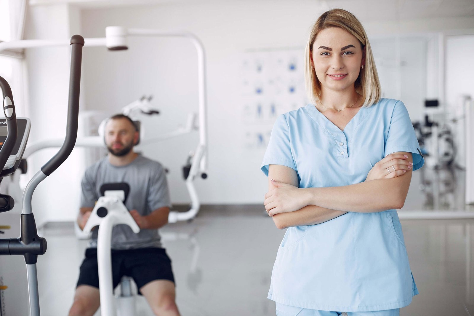 Médecin souriant
